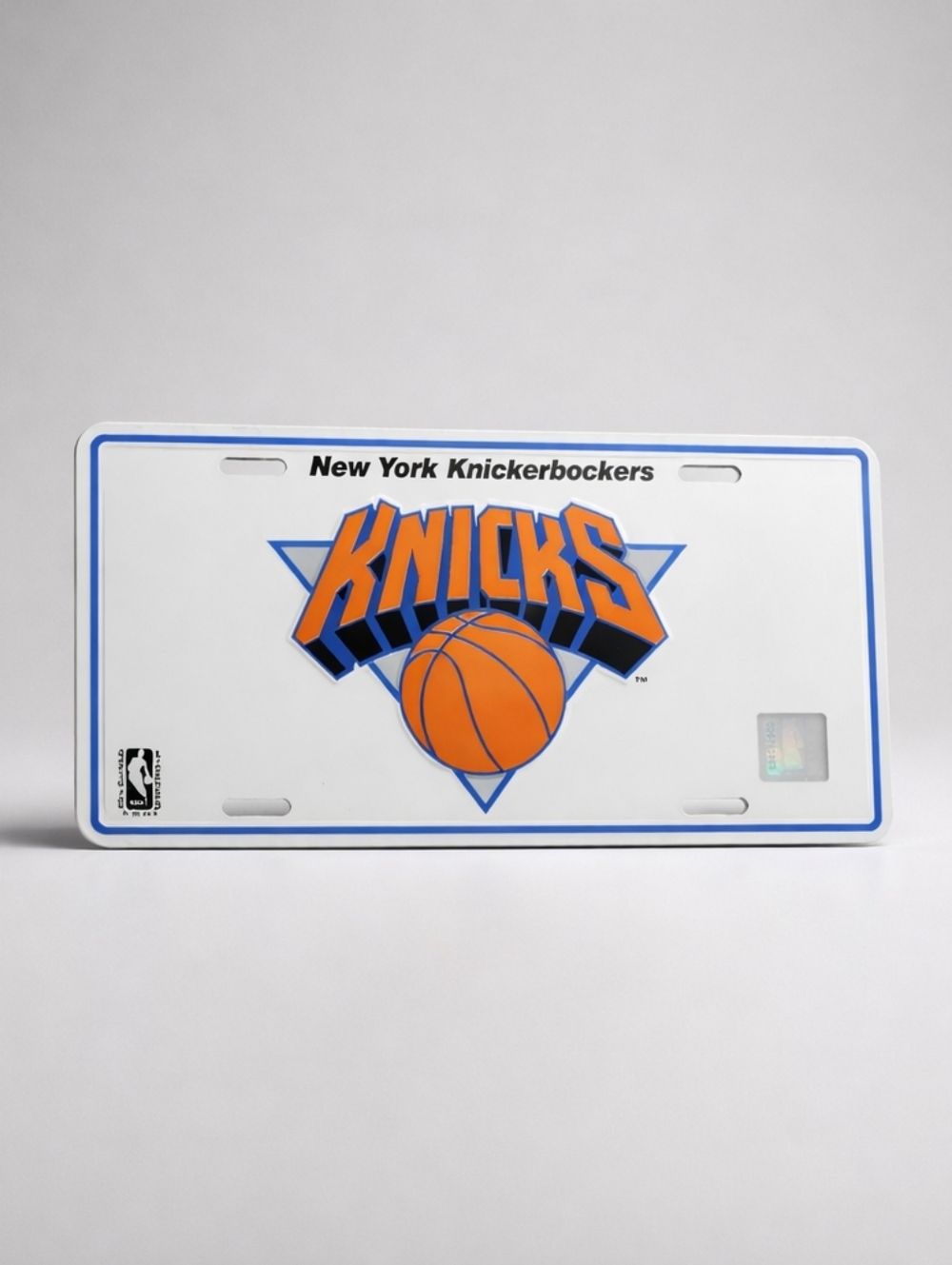 Vintage New York Knicks Metal License Plate NBA Official Licensed Product